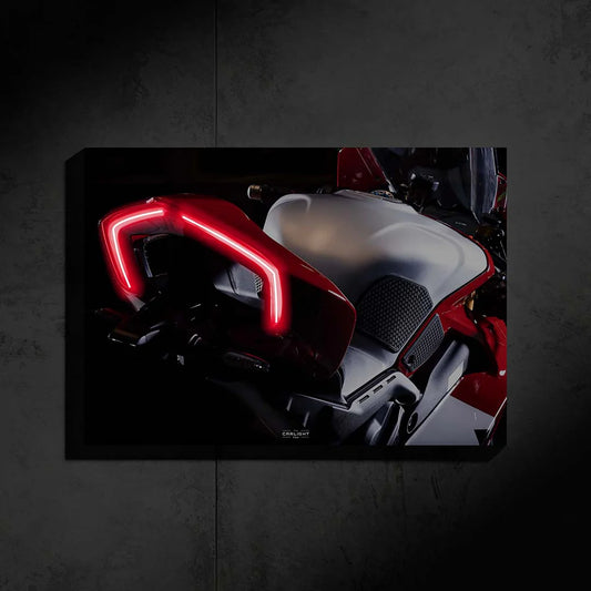 Poster NEON Ducati Panigale V4 (red LED)