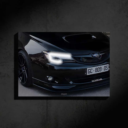 Subaru Impreza 10 NEON Poster (White LED)