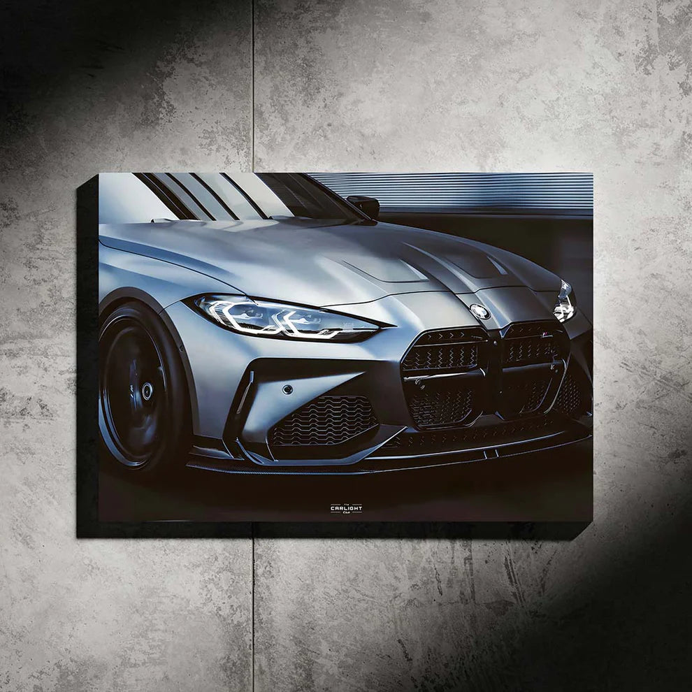 Poster NEON BMW M4 Competition (LED white)