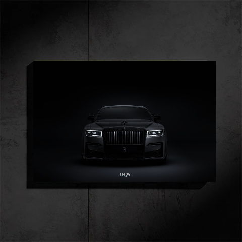 ROLLS ROYCE NEON POSTER (BLACK NIGHT)