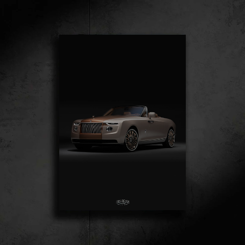 ROLLS ROYCE NEON POSTER (LUXURY CANDY)