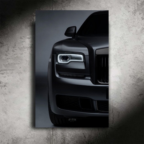 ROLLS ROYCE NEON POSTER (SHADES OF GRAY)