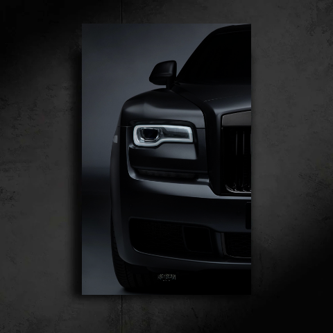 ROLLS ROYCE NEON POSTER (SHADES OF GRAY)