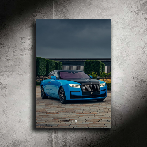 ROLLS ROYCE NEON POSTER (CLOUDY CASE)