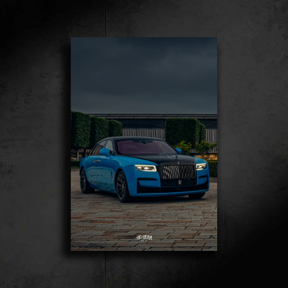 ROLLS ROYCE NEON POSTER (CLOUDY CASE)