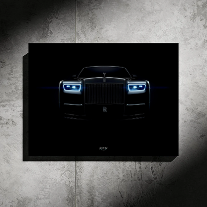 ROLLS ROYCE NEON POSTER (BLUE EYES)