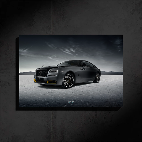 ROLLS ROYCE NEON POSTER (WINTER CROWN)