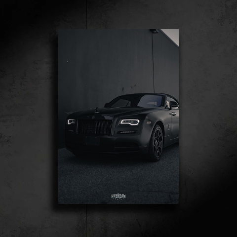 ROLLS ROYCE NEON POSTER (GRAY SYMPATHY)